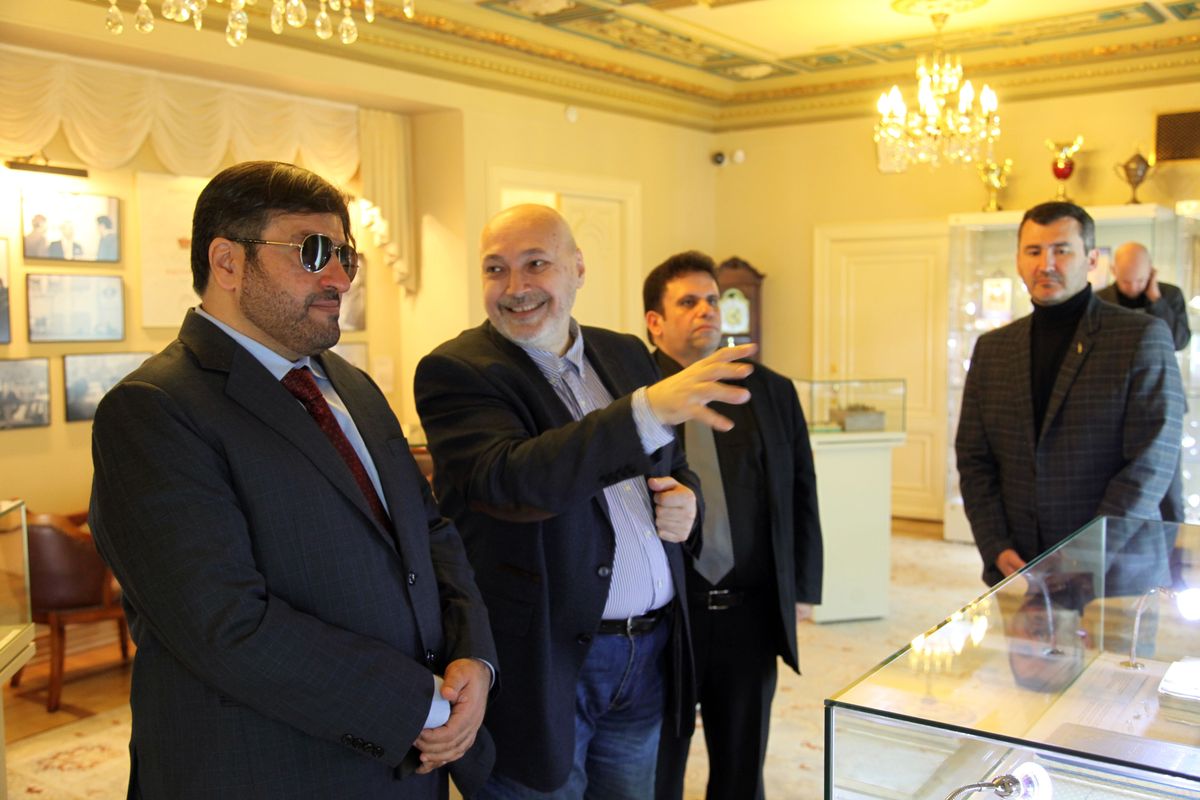 Event stage with H.E. Hisham Al Taher